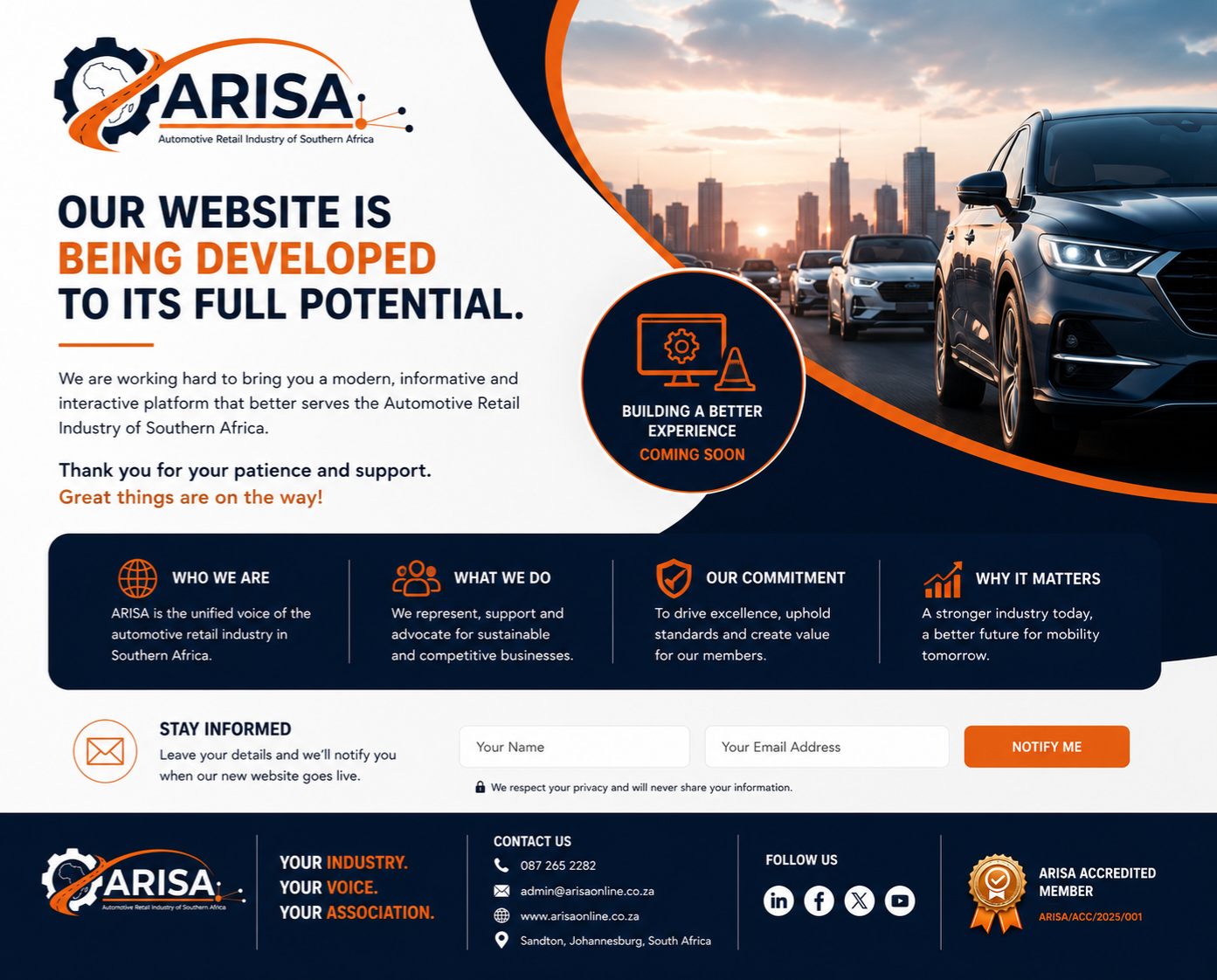 ARISA Website Coming Soon